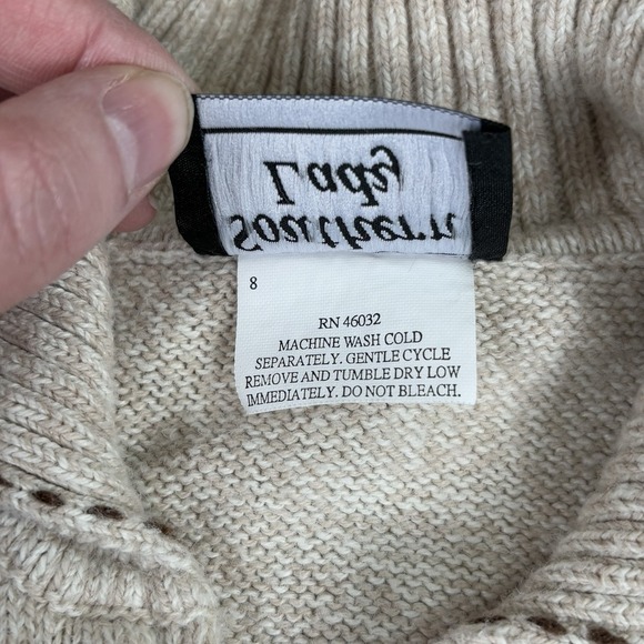 Southern Lady Sweater Vest Womens 8 Fall Autumn Embroidery Seasonal Pumpkin Leaf - Picture 5 of 11